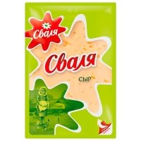 Сыр Сваля Тильзитер нарезка 45% 125 гр