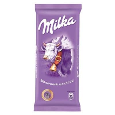 Шоколад Milka молочный с альпийским молоком 90 гр