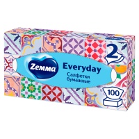 Косметические салфетки Zewa everyday 2-х сл.(100шт)
