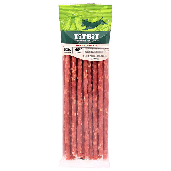 Колбаса Titbit для собак Пармская 80 гр