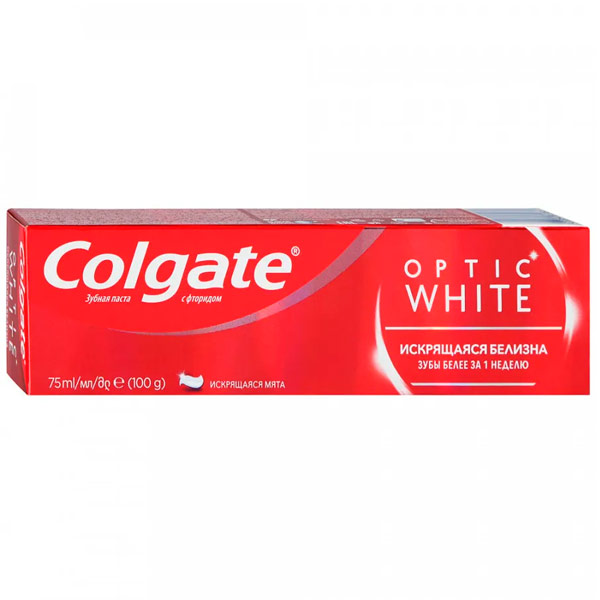 Зубная паста Colgate optic white 75 мл.