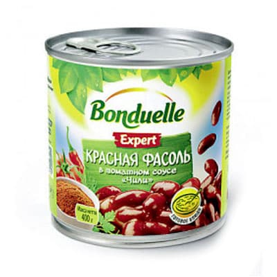 Фасоль Bonduelle красная в соусе чили 400 гр