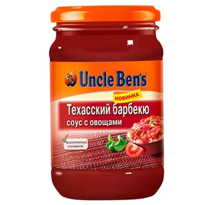 Соус Uncle Ben's Техасский барбекю с овощами 210 гр