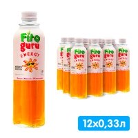 Сокосодержащий напиток Fitoguru манго, банан, женьшень 0.33 литра, стекло, 12 шт. в уп.
