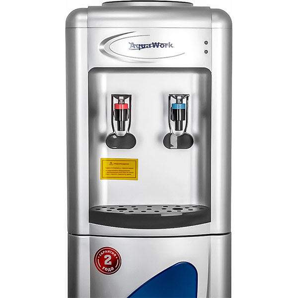 Кулер Aqua Work 0.7-LDR серебристый (шкафчик 10 литров)