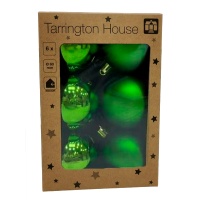 Набор шаров Tarrington House зеленый 6 см., 6 шт.