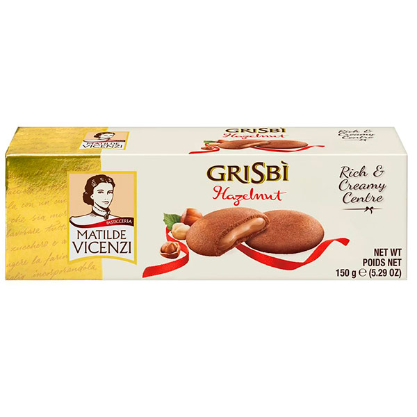 Печенье Grisbi с начинкой из орехового крема 150 гр.