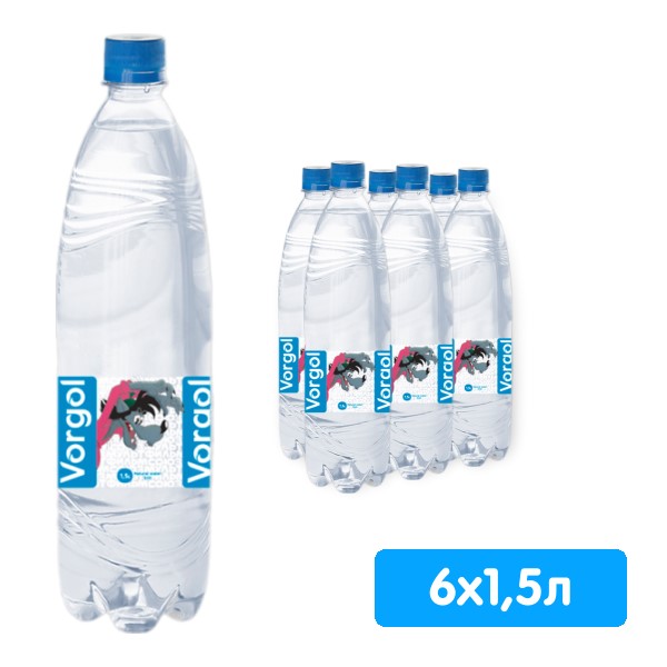 Вода Воргольская Vorgol Союзмультфильм 1.5 литра, без газа, пэт, 6 шт. в уп.