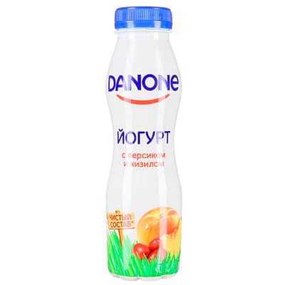 Йогурт Danone с персиком и кизилом 2,1% БЗМЖ 270 гр