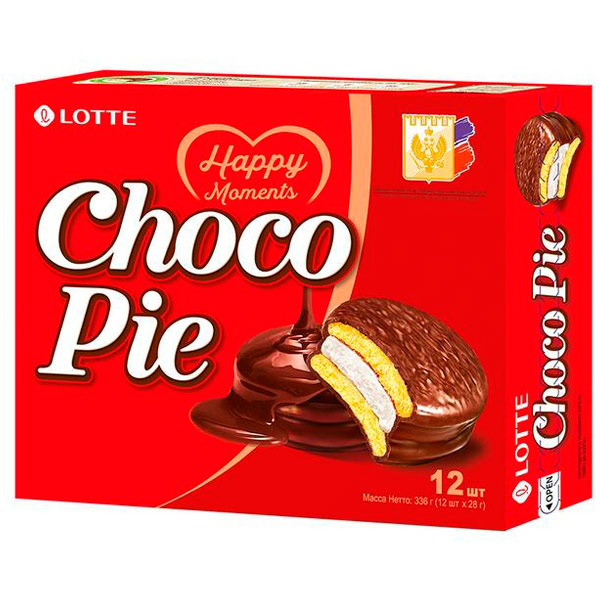 Пирожное Choco Pie Lotte 12 шт 336 гр