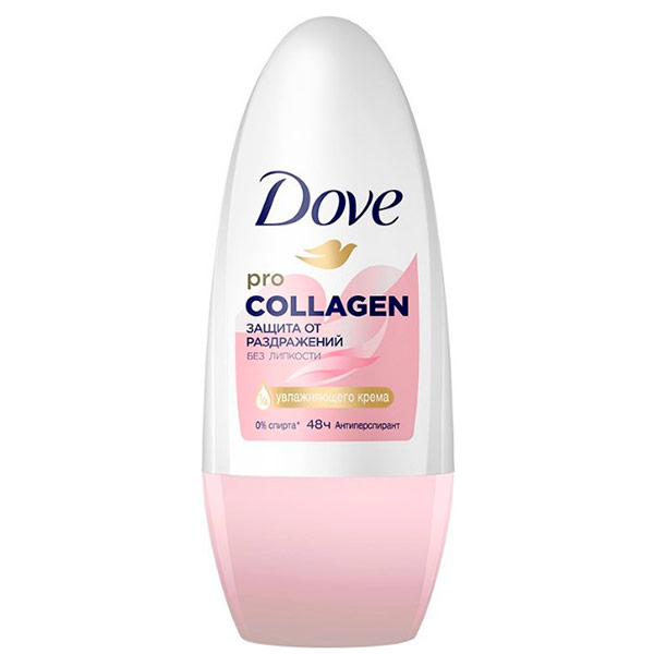 Дезодорант шариковый Dove Pro collagen защита от раздражений без липкости женский 50 мл