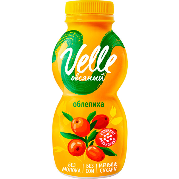 Йогурт Velle био-овсяный облепиха 250 гр
