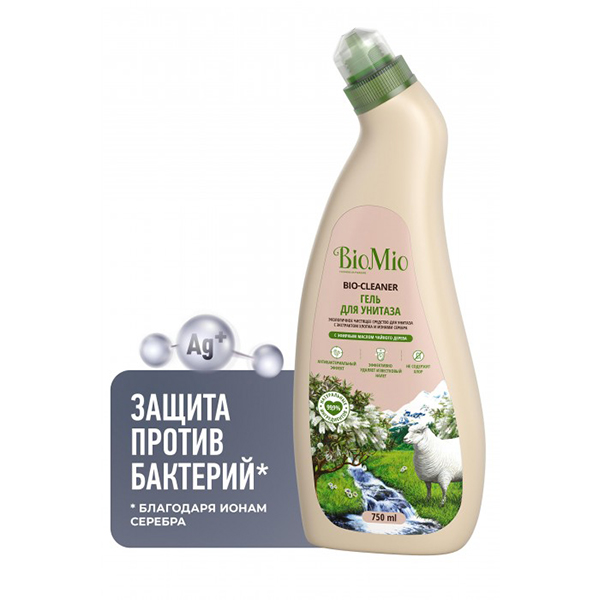 Чистящее средство для туалета с эфирным маслом Чайного дерева BioMio 750 мл