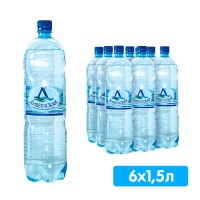 Вода питьевая Дивеевская 1.5 литра, газ, пэт,6 шт. в уп.