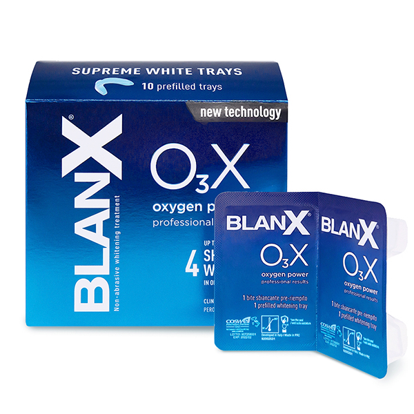 Отбеливающие капы BlanX O3X Supreme White Trays Сила Кислорода 10 шт