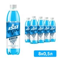 Напиток Isoton со вкусом Ледяная буря 0.5 литра, без газа, пэт, 8 шт. в уп.