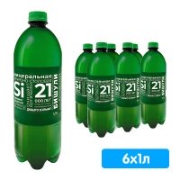 Вода минеральная лечебно-столовая Бишули 1.5 литра, без газа, пэт, 6 шт. в уп.