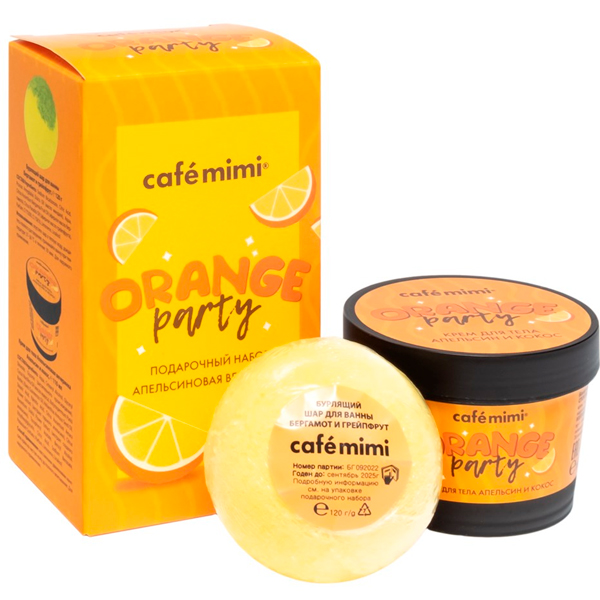 

Набор подарочный Cafemimi Крем для тела 110мл + Шар для ванны в ассортименте