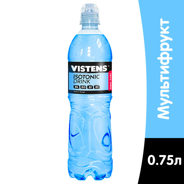 Изотонический напиток VISTENS мультифрукт 0.75 литра, пэт, 6 шт. в уп.