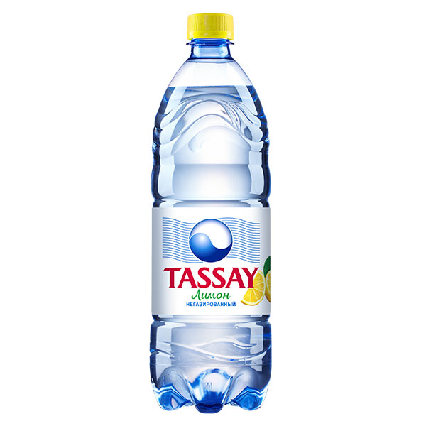 Напиток Tassay с лимоном 1 литр, без газа, пэт, 6 шт. в уп.