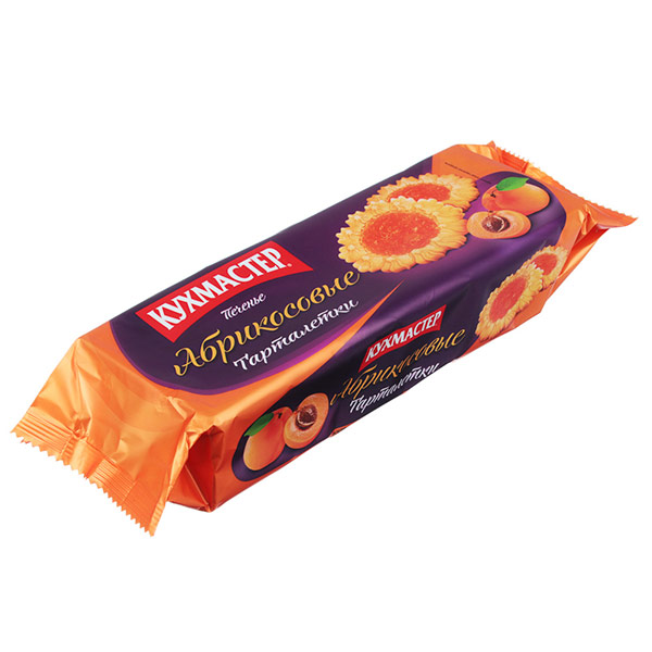 Печенье Кухмастер Тарталетки абрикосовые 240 гр