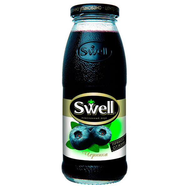 Нектар Swell / Свелл Черничный 0,25 литра, 8 шт. в уп.