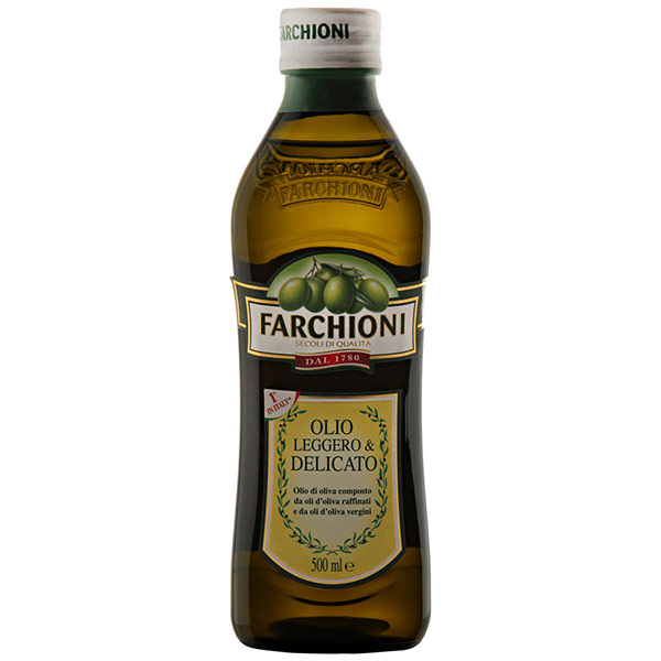 Масло оливковое Farchioni Leggero & Delicato, рафинированное, 500 мл