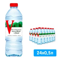 Вода Vittel 0.5 литра, без газа, пэт, 24 шт. в уп.