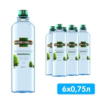 Вода RusseQuelle 0.75 литра, без газа, стекло, 6 шт. в уп.