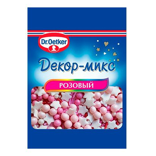 

Посыпки Декор микс розовый Dr.Oetker 10гр