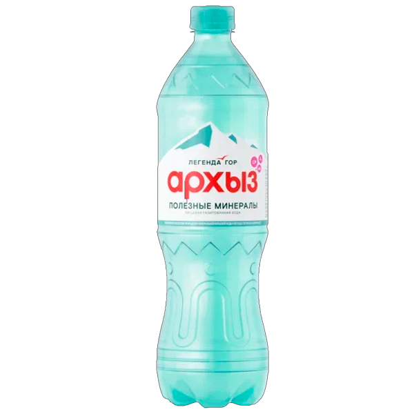 Вода Легенда гор Архыз + Минералы 1.5 литра, газ, пэт, 6 шт. в уп.