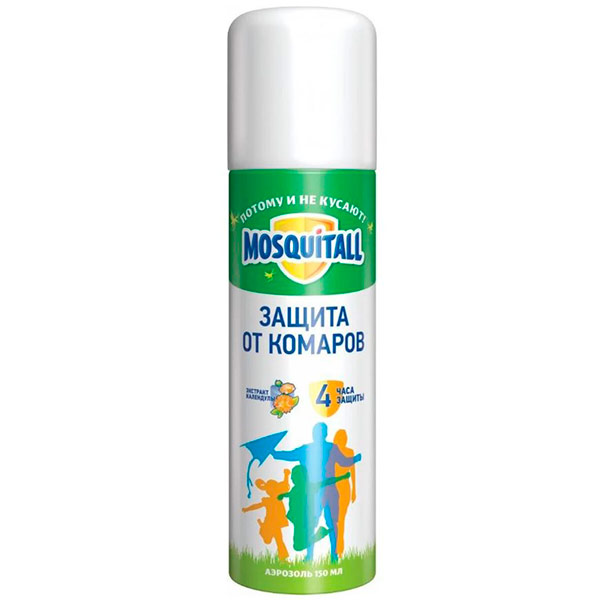 Аэрозоль Mosquitall защита от комаров для взрослых 150 мл