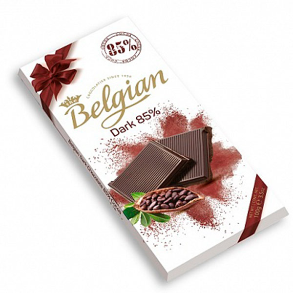 Шоколад Belgian горький какао 85% 100 гр - фото 1
