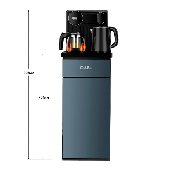 Кулер с чайным столиком Тиабар AEL LK-AEL-81a темно-серый (шкафчик 4 литра) Кулер с чайным столиком Тиабар AEL LK-AEL-81a темно-серый (шкафчик 4 литра)