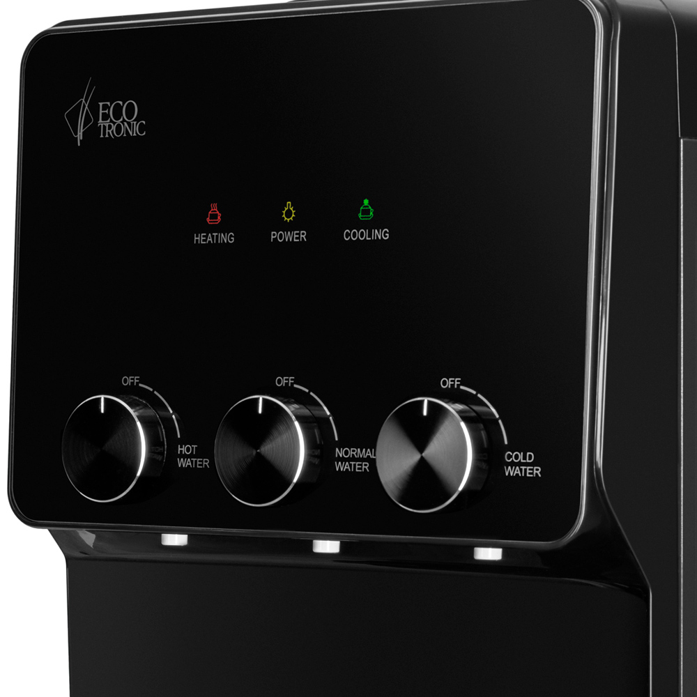 Кулер Ecotronic K26-LCE черный (шкафчик 16 литров)