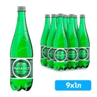 Вода Рычал-Су 1 литр, газ, пэт, 9 шт. в уп.