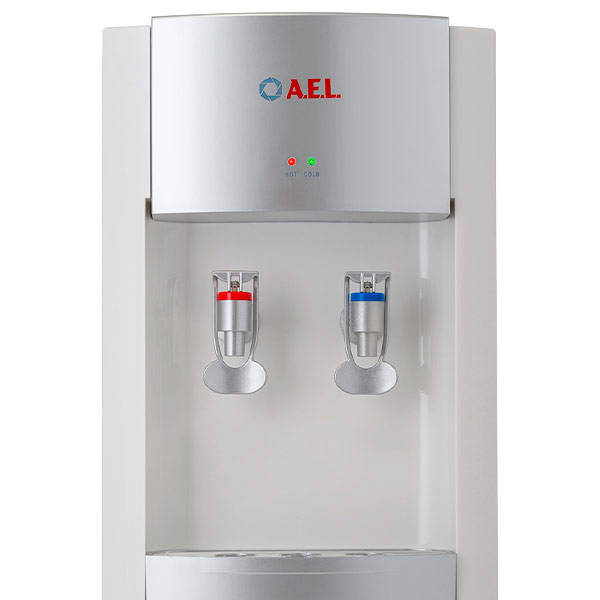 Кулер AEL LD-28 C белый/серебристый (шкафчик 13 литров)