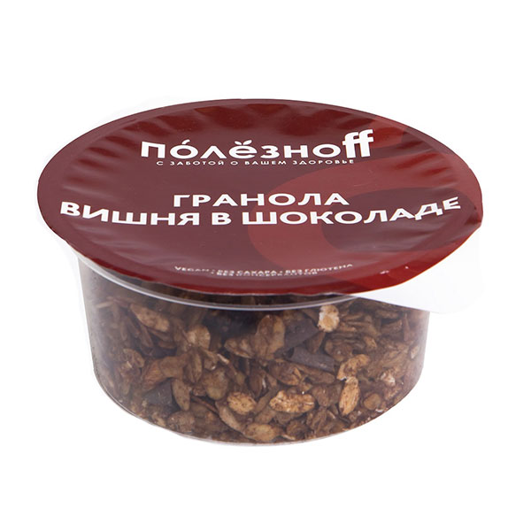 Гранола вишня в шоколаде Полезноff 200 гр