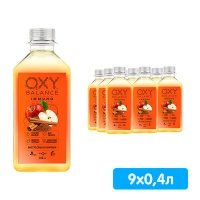 Oxy Balance Immuno яблоко, корица 0.4 литра, пэт, 9 шт. в уп.
