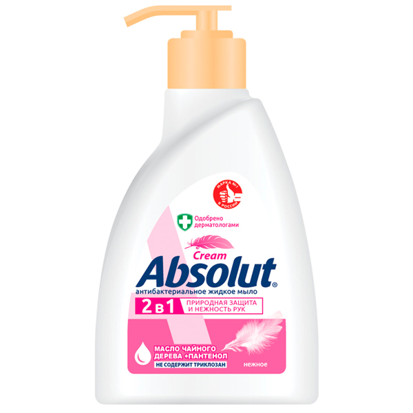 Жидкое мыло Absolut нежное антибактериальное 250 мл