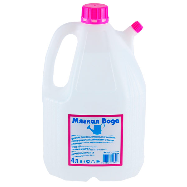 Мягкая вода для растений 4 литра