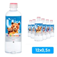 Вода Vulcanica baby детская 0.5 литра, без газа, пэт, 12 шт. в уп.