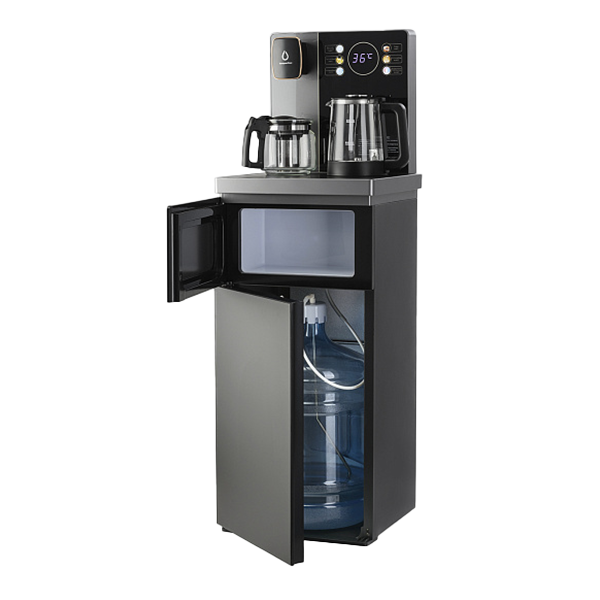 Кулер с чайным столиком Тиабар AEL LD-AEL-TB83a темно-серый (шкафчик 3 литра)