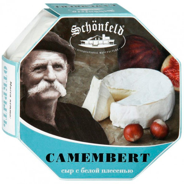 Сыр Schonfeld Camembert с благородной белой плесенью 50% БЗМЖ 125 гр