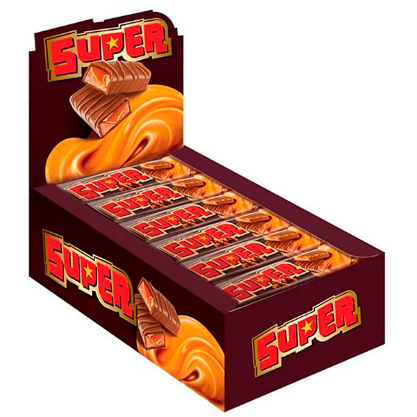 Батончик Super с нугой и мягкой карамелью 40 гр