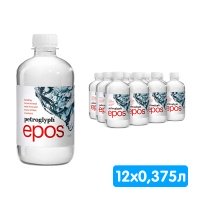 Вода Petroglyph Epos 0.375 литра, газ, пэт, 12 шт. в уп.