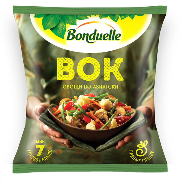 Смесь овощная Bonduelle Вок по-азиатски для жарки быстрозамороженная 400 гр