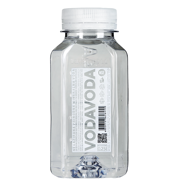 Вода VodaVoda 0,25 литра, без газа, пэт, 12 шт. в уп.