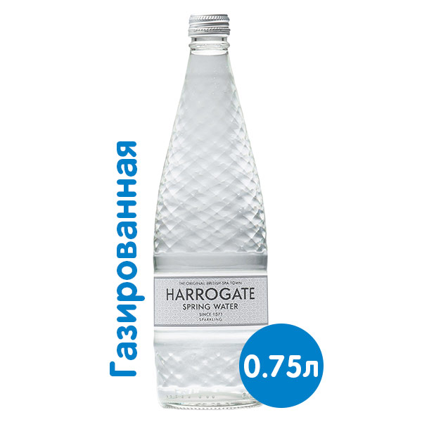 Вода Harrogate Spa / Харрогейт Спа 0.75 литра, газ, стекло, 12 шт. в уп.