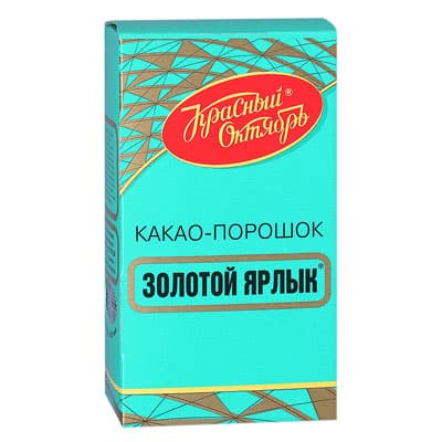 Какао Золотой Ярлык Красный Октябрь 100 гр